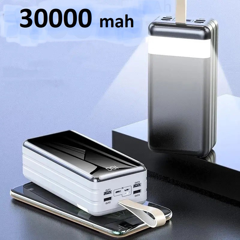 Портативний зарядний пристрій Power Bank 3 USB PoverBank 30 000 mAh