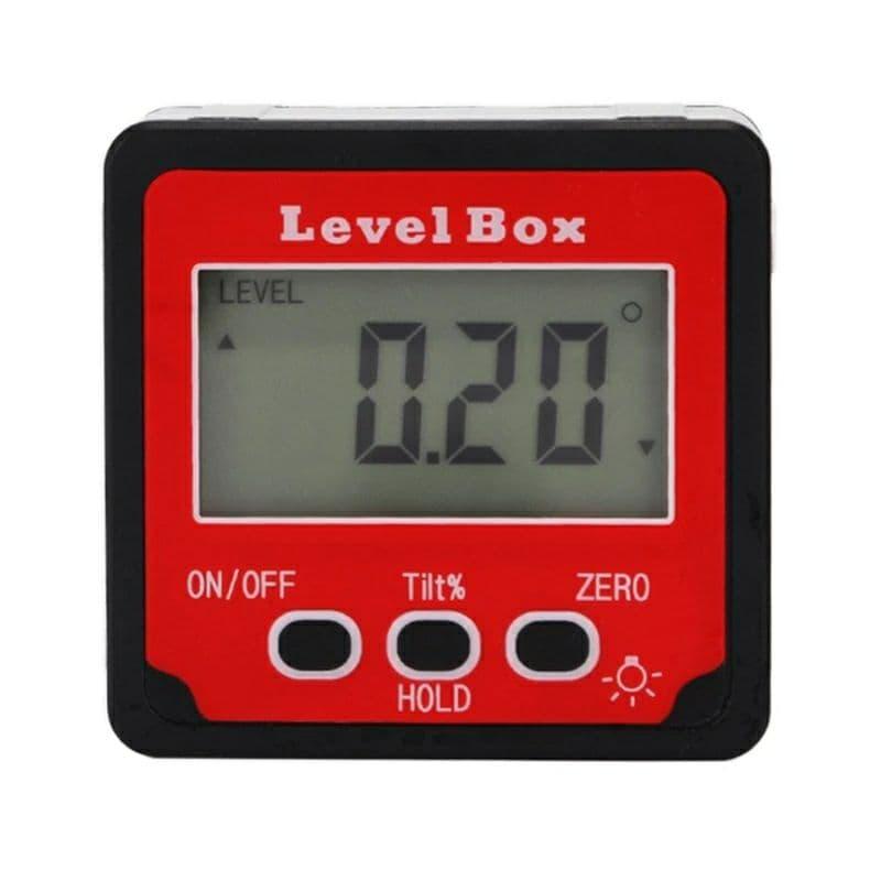 Електромагнітний кутомір, інклінометр, цифровий рівень "RED LEVEL BOX" (IP65, точність ±0,2°)
