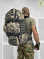 Тактическая сумка-рюкзак трансформер 65 л Nato Pixel / Военный армейский рюкзак-сумка пиксель (арт. 13966)