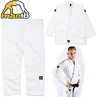 Кимоно для джиу-джитсу мужское MANTO Base 2.0 BJJ Gi White Black