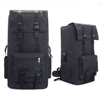 Туристичний рюкзак 110л (83х40х40см) X110L, Чорний / Похідний портфель / Рюкзак для подорожей