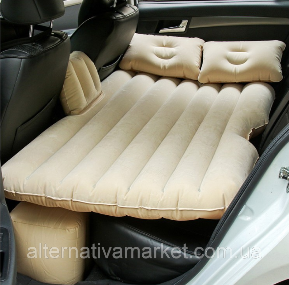 Автомобільний надувний матрац на заднє сидіння "IVORY Bed Car" з компресором (135х85х48см), фото 1