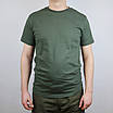 Футболка тактична для ЗСУ Х/Б Олива, літня футболка тактична для Української Армії бавовняна 48 р, фото 7