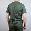 Футболка тактична для ЗСУ Х/Б Олива, літня футболка тактична для Української Армії бавовняна 48 р, фото 4