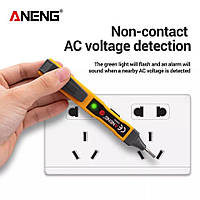 Бесконтактный детектор напряжения ANENG VD806 (отвертка индикатор - звуковая, световая индикация)