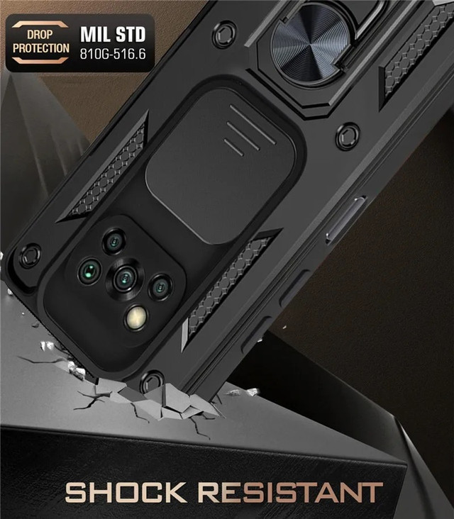 Ударостійкий чохол Camshield Serge Ring for Magnet для Xiaomi Poco X3/X3 Pro Ударостійкий чохол Camshield Serge Ring for Magnet для Xiaomi Poco X3/X3 Pro