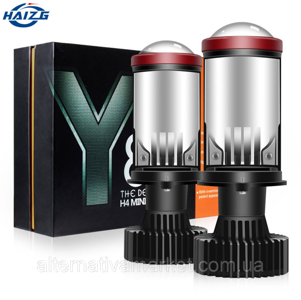 Купить Лампы BI-LED мини-линзы Y8 "H4 MINI LED LENS"(70Вт, 16000Лм ...