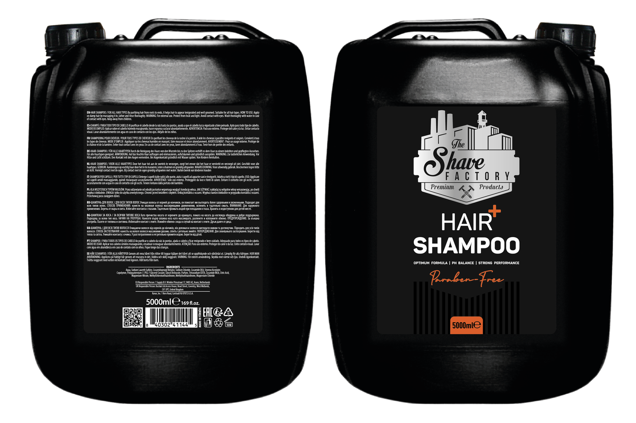 Шампунь для волосся професійний The Shave Factory Salon Size Shampoo 5 л