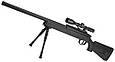 Гвинтівка снайперська з триногою стріляє з прицілом пластиковими кулями колір чорний 110 см, фото 4
