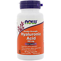 Гиалуроновая кислота NOW Foods Hyaluronic Acid 100mg 60 caps