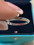 Tiffany кільце, срібло 925 з кубічним цирконієм / Тіффані срібне колечко, фото 3