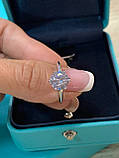 Tiffany кільце, срібло 925 з кубічним цирконієм / Тіффані срібне колечко, фото 9