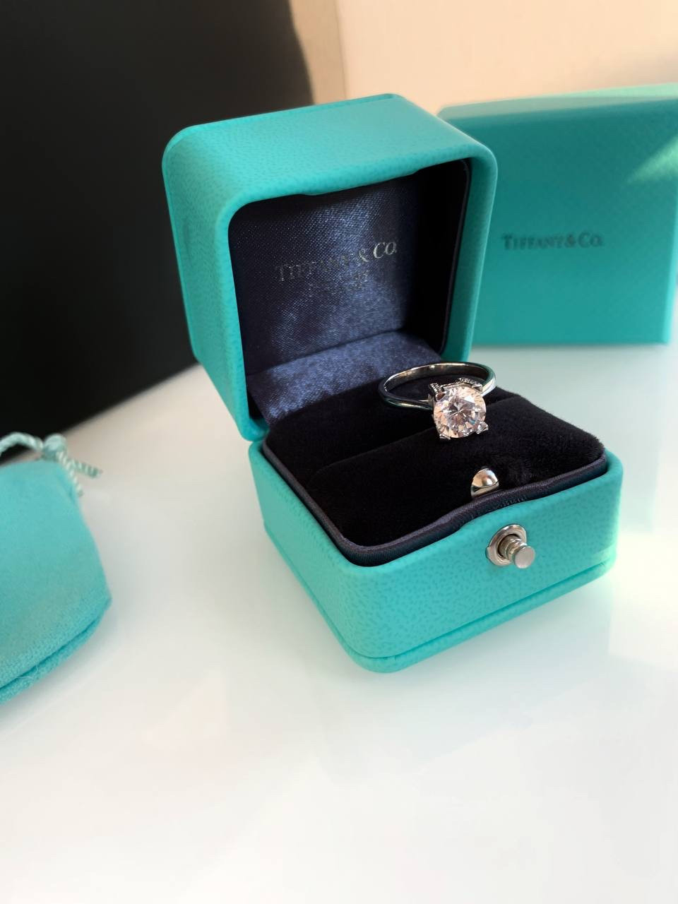 Кільце Тіффані срібло 925 в розкішному брендовому пакованні Tiffany