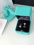 Tiffany сережки срібло 925 / Тіффані срібні сережки в розкішній подарунковій упаковці Tiffany & Co, фото 4