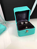 Tiffany сережки срібло 925 / Тіффані срібні сережки в розкішній подарунковій упаковці Tiffany & Co, фото 5