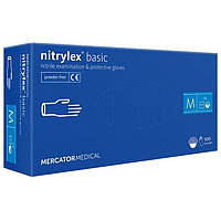 Перчатки нитриловые Nitrylex® Basic нестерильные неопудренные М