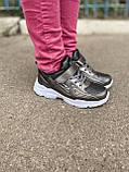 Кросівки на весну для дівчинки сірі Clibee (Клібі), фото 3