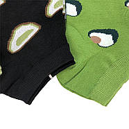 Подарунковий набір коротких жіночих шкарпеток з Авокадо 5 пар, фото 4