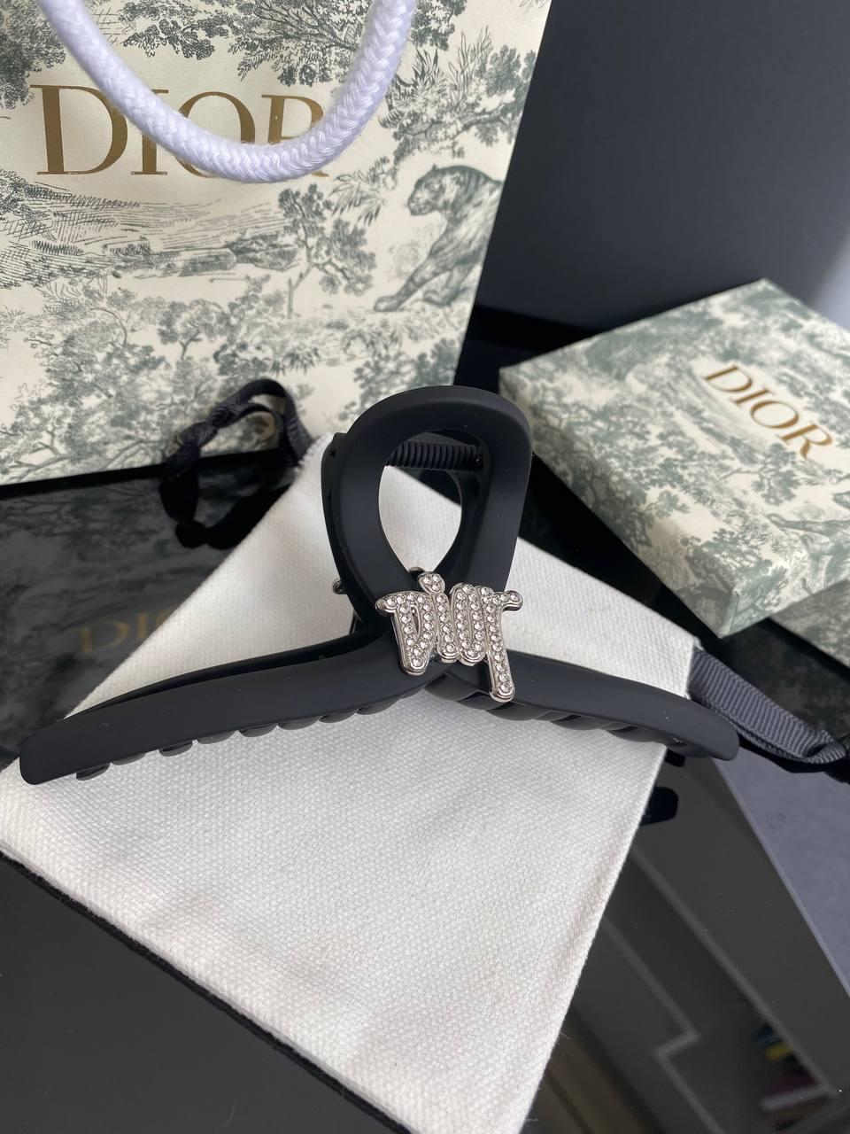 Брендова шпилька для волосся Діор Dior, чорна