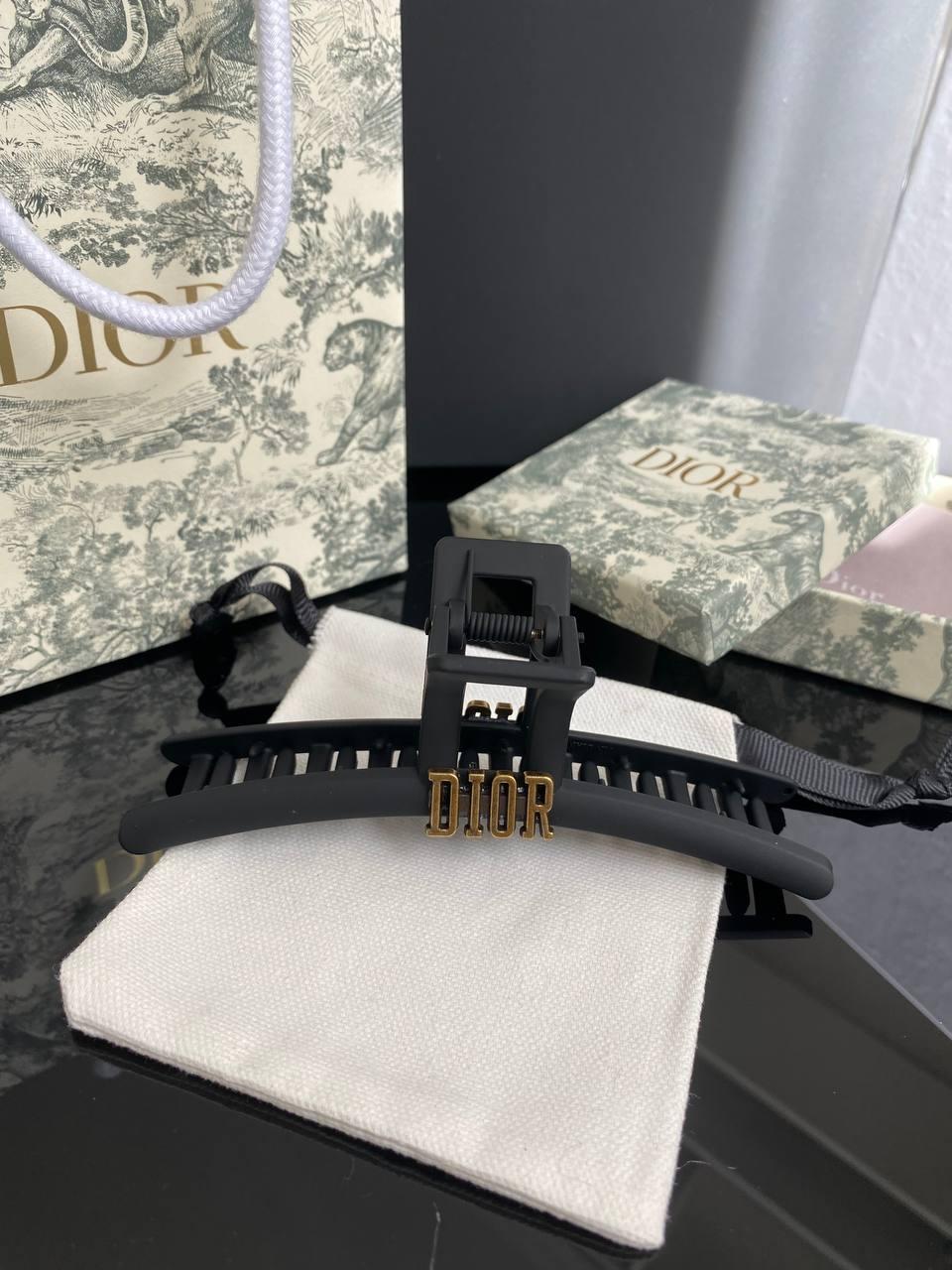 Брендова шпилька для волосся Діор Dior, чорна