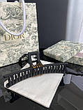 Брендова шпилька для волосся Діор Dior, чорна, фото 2