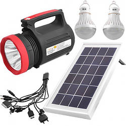 Ліхтар Yajia YJ-1902T/ 5W+22SMD LED/Power Bank/Сонячна панель/Led лампочки/