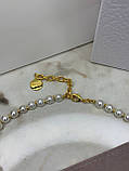 Діор кольє / Брендова підвіска з перлами / Перлинний чокер, фото 4