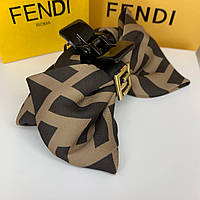 Фенді краб-бант для волосся Фенді Fendi з візерунком і логотипом золото