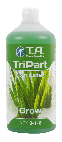 Добриво для гідропоніки Terra Aquatica Tripart Gro (Flora Gro GHE) 1л, фото 1
