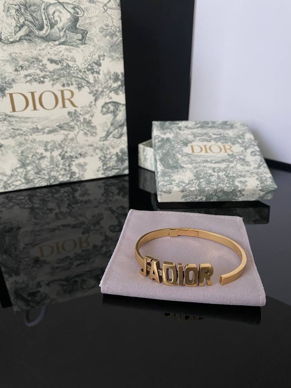 Діор браслет литий /колір бронза, фото 1