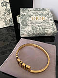 Діор браслет литий /колір бронза, фото 4