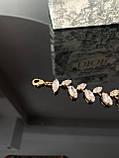 Діор-чокер підвіска кольє з кристалами, фото 3