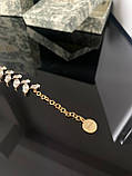 Діор-чокер підвіска кольє з кристалами, фото 4
