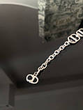 Діор підвіска ланцюг сріблення / Брендова підвіска, фото 2