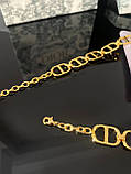 Діор підвіска ланцюг позолота 18 К / Брендова підвіска, фото 3