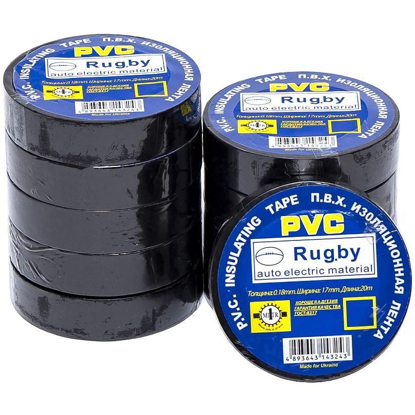 Ізолента PVC 20 "Rugby" чорна Х4-13