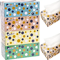 Салфетки бумажные 450шт в картонной упаковке трехслойные Horoso