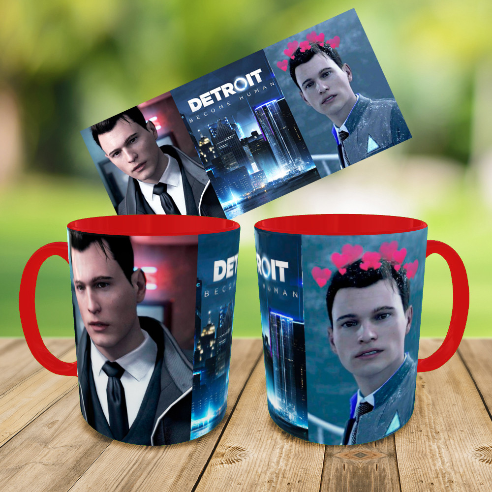 Друк на чашках гра "Detroit" кружка на подарунок, чашка з вашим фото