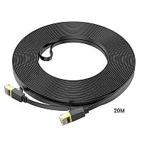 Патч корд сетевой кабель LAN RJ45 gigabit ethernet cable HOCO US07 (20m, 1Gbps, САТ 6)