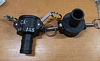 ШРЗ camlock CR 150-125, 38мм перехід під шланг 22мм (PP-поліпропілен)