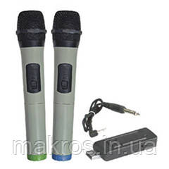 Подвійний Радіомікрофон для активної акустичної системи USB MIC2, фото 1