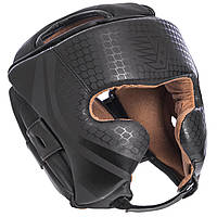 Шлем боксерский кожаный в мексиканском стиле Zelart Velo Fighter 2225 размер М Black