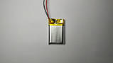 Акумулятор Li-Pol 402030 (без маркування) 3,7V 200 mAh (4*20*30 мм), фото 2