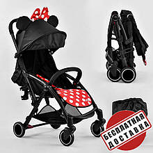 Дитяча прогулянкова коляска JOY W 2290 з чохлом на ніжки, підсклянником і сумкою-чохлом