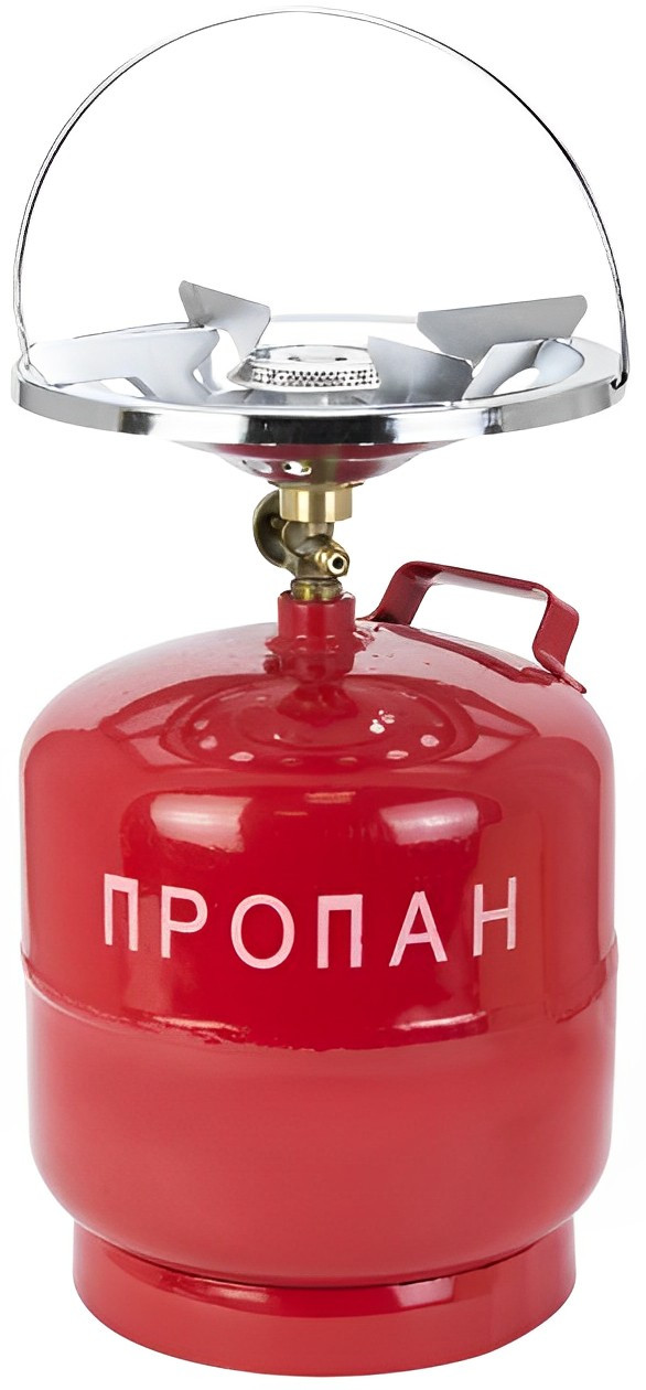 Балон газовий 8 літрів із пальником Кемпінг-комплекс для приготування їжі Пропан