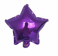 Фольгированный шар мини звёздочка 10 дюймов фиолетовый