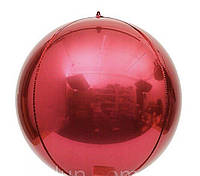 Фольгированный шар 22 Сфера Красный (Китай)