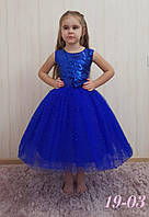 Нарядное праздничное выпускное детское платье ретро стиляги 19-03