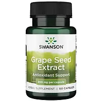 Экстракт Виноградных Косточек 60 кап Swanson Grape Seed Extract США Доставка из ЕС