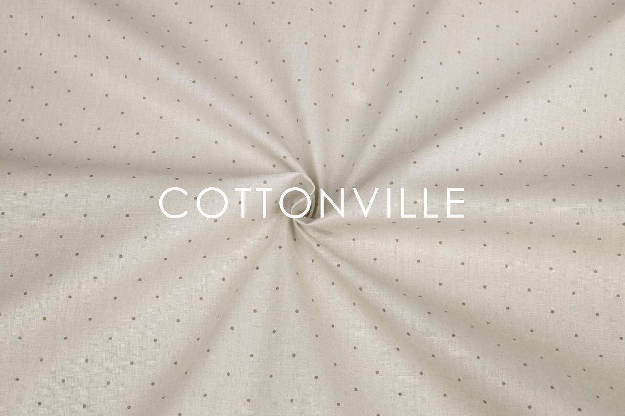 Ранфорс 240 см Крапки на холодному бежевому, фото 1